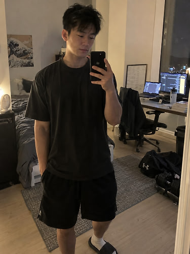 Dim Bedroom Mirror Selfie