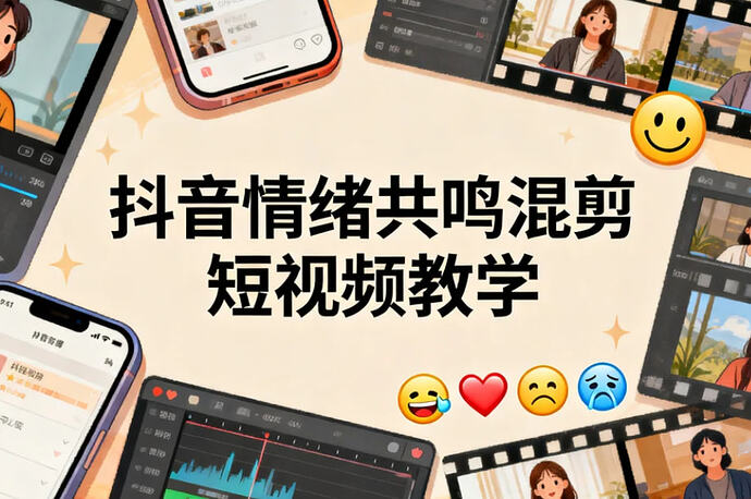 抖音情绪共鸣混剪短视频教学