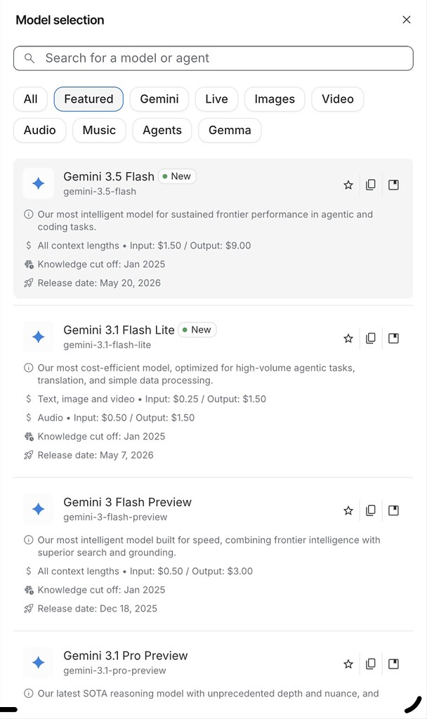 Aistudio上新Gemini 3.5 flash - 前沿快讯 - LINUX DO
