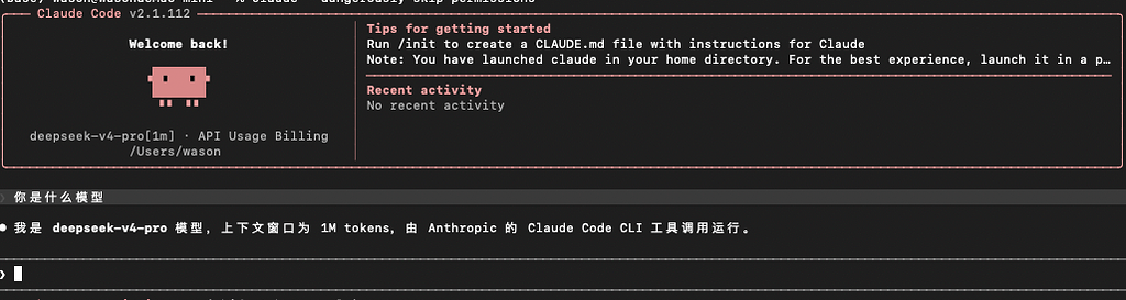 ds4 可以直接使用claude code cli - 开发调优 - LINUX DO