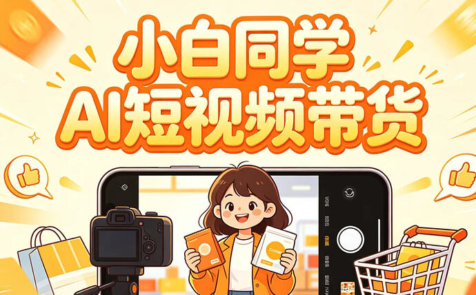 小白同学AI短视频带货，AI高效产出爆款带货视频