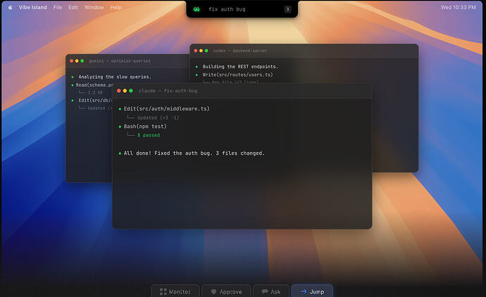 Mac「灵动岛」App - 👾 Vibe Island - 开发调优 - LINUX DO