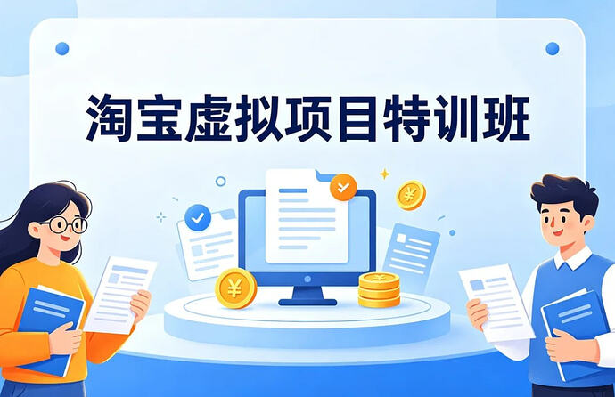 淘宝虚拟项目特训班,新手零货源轻松赚取收益