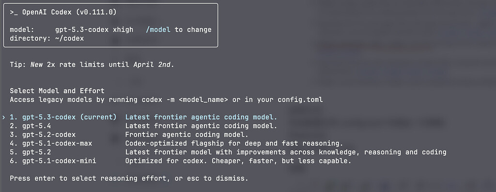 gpt-5.4 在 codex cli 已经可以用了 - 前沿快讯 - LINUX DO