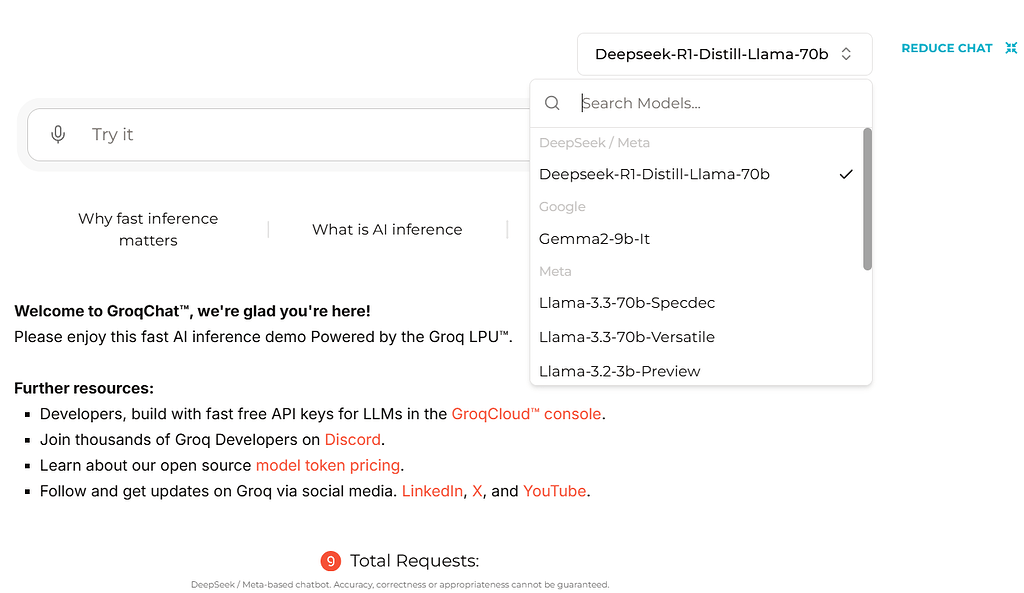Groq 刚刚发布 DeepSeek-R1-Distill-Llama-70B - 开发调优 - LINUX DO