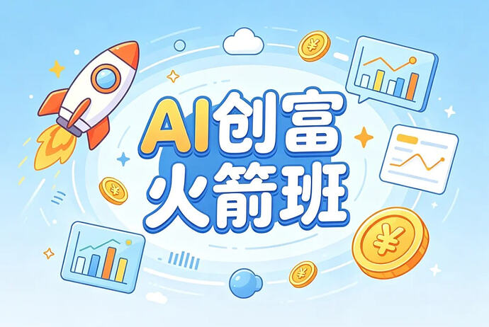 张琦AI创富火箭班，从认知到落地+抢占AI红利