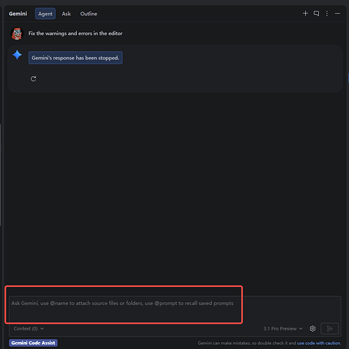 IDEA里的Gemini code assist没法输入提示词有人遇到过吗 - 开发调优 - LINUX DO
