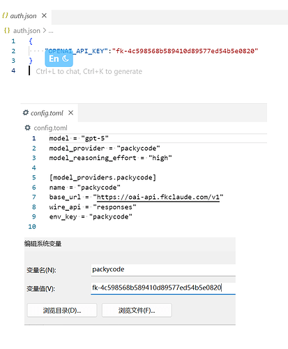 简单教程：vscode中的 codex 如何使用 packycode 公益 apikey - 第 5 页 - 福利羊毛 - LINUX DO