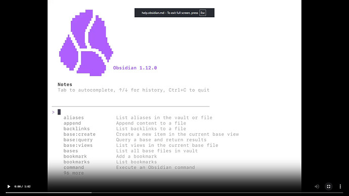 Obsidian 也有 cli了 - 资源荟萃 - LINUX DO