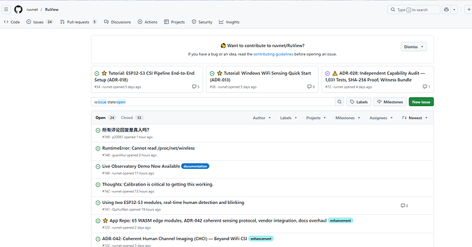 本周的Github周榜RuView是什么情况，28,326star，欺诈？ - 开发调优 - LINUX DO