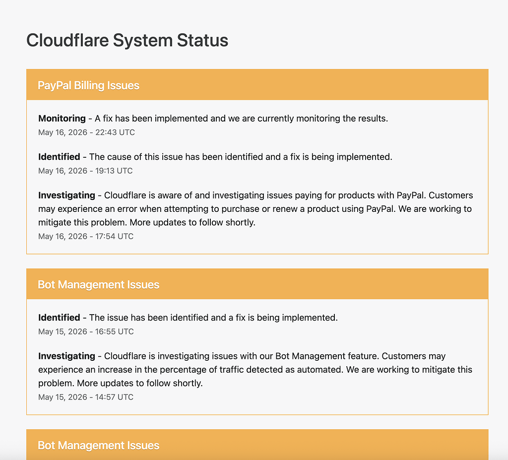 Cloudflare刚才又炸了一下？ - 搞七捻三 - LINUX DO