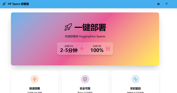 【开源】🚀 HFSpaceDeploy - 一键部署项目到 Hugging Face Spaces - 资源荟萃 - LINUX DO
