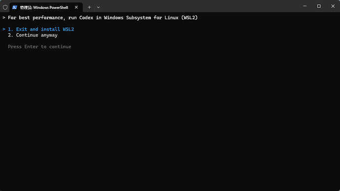 codex 使用，选择哪个？WSL还是2 - 开发调优 - LINUX DO