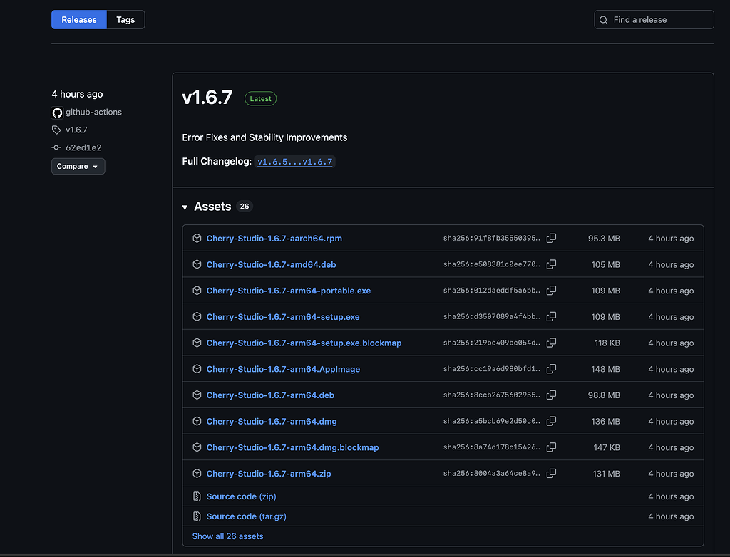 Cherry Studio v1.6.7更新, 是微信同款更新说明 - 前沿快讯 - LINUX DO