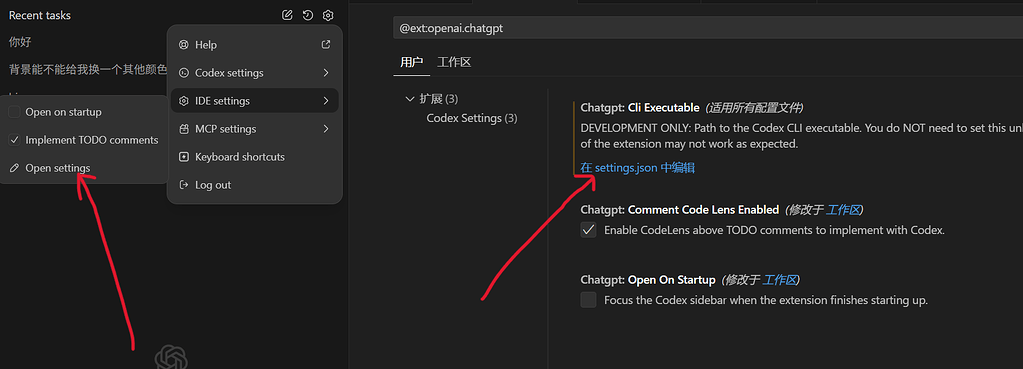 解决vscode里插件codex，进行对话时，写入权限申请报错和乱码问题！ - 第 2 页 - 开发调优 - LINUX DO