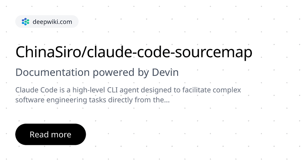 Claude Code 2.1.88 Deepwiki在线知识库 - 开发调优 - LINUX DO