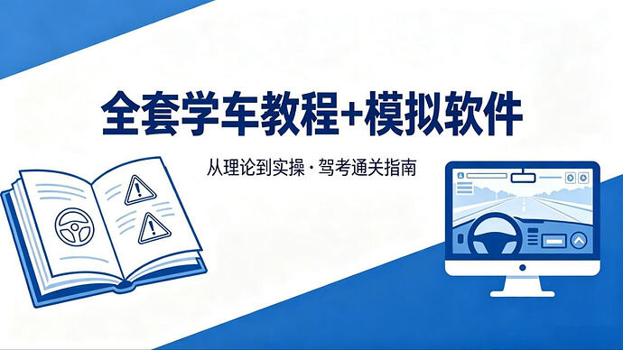 全套学车教程+双端模拟软件