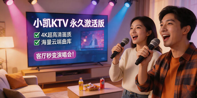 家庭娱乐新体验：小凯KTV激活版，海量曲库4K画质 - T4Fan 网盘资源