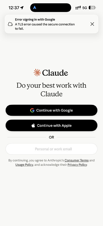 iOS Claude app登陆问题 - 搞七捻三 - LINUX DO