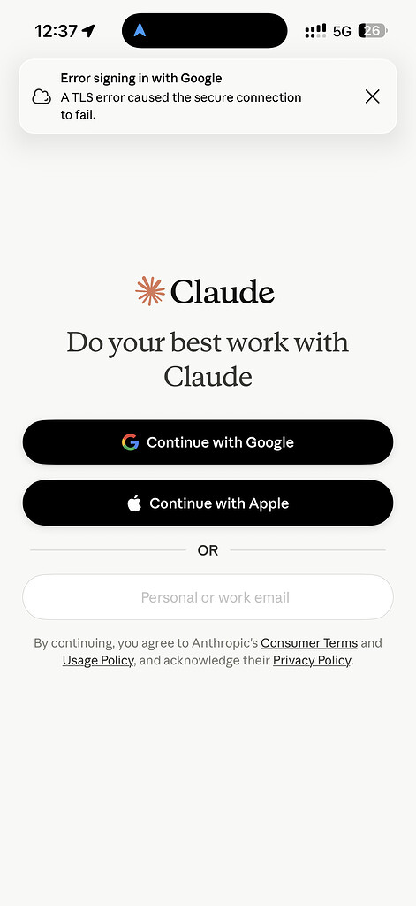iOS Claude app登陆问题 - 搞七捻三 - LINUX DO