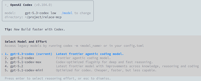 codex cli 如何打开 gpt-5.3-codex 的选项显示 - 开发调优 - LINUX DO
