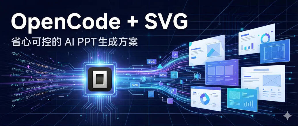 【原创】OpenCode + SVG：推荐一套省心可控的 AI PPT 生成方案 - 开发调优 - LINUX DO