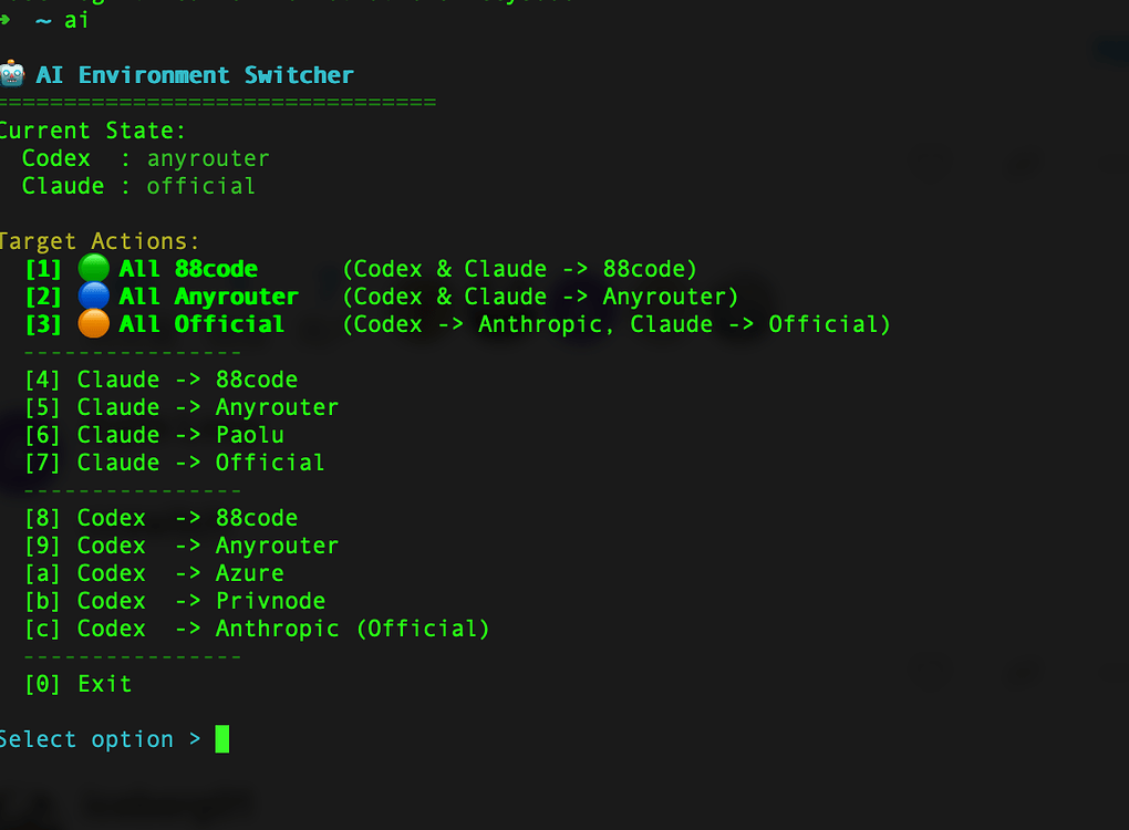 claude code cli 有么有什么好用的插件可以快速切换api - 搞七捻三 - LINUX DO