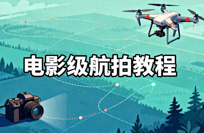 电影级航拍教程，手把手教你拍出震撼大片