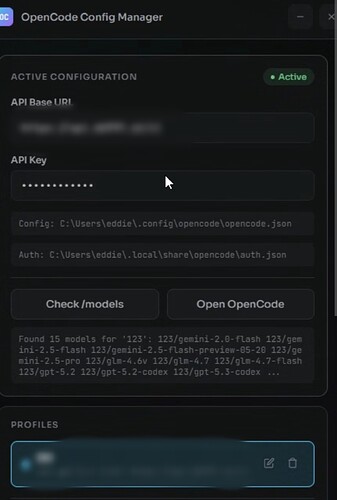 手搓了个 opencode 第三方中转接入小插件 - 开发调优 - LINUX DO