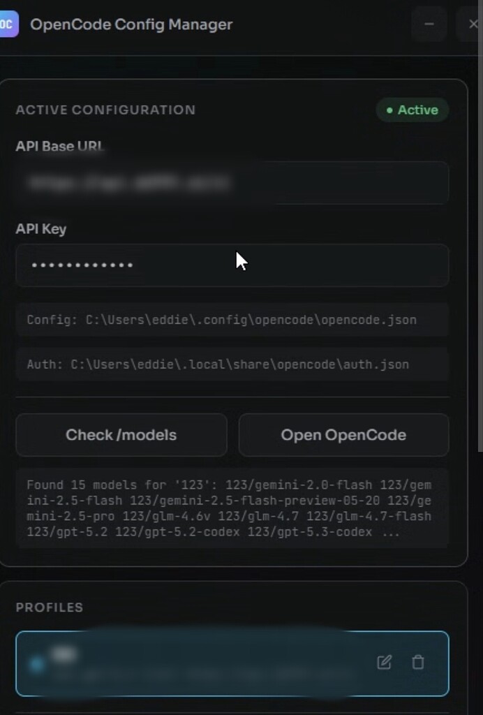 手搓了个 opencode 第三方中转接入小插件 - 开发调优 - LINUX DO