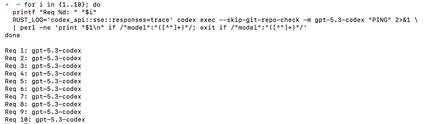 一行命令快速检查你的Codex gpt-5.3-codex 模型是否被降级(降智) - 开发调优 - LINUX DO