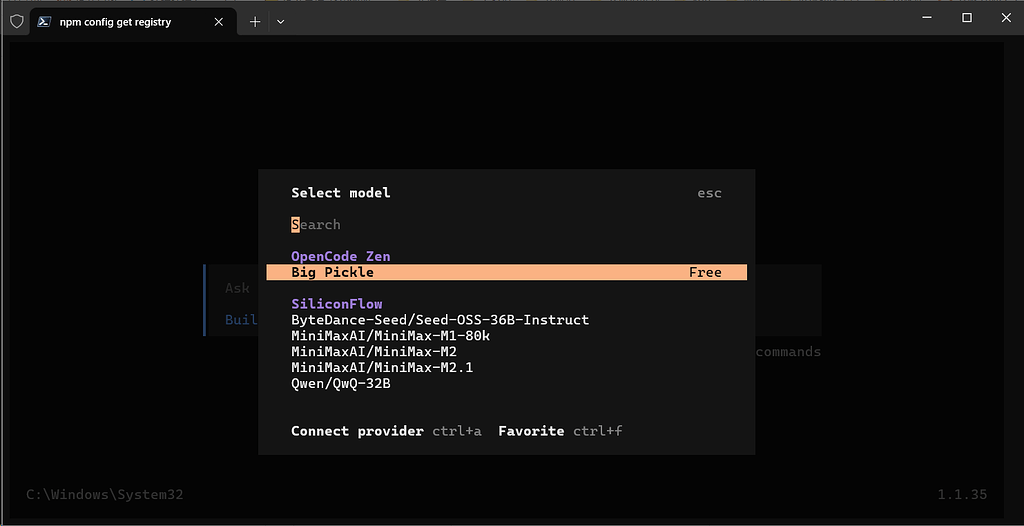 opencode的免费模型只剩下 Big Pickle 了吗？ - 开发调优 - LINUX DO