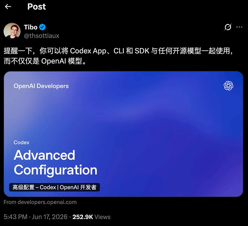 OpenCodex更新2.0.1！原汁原味随时随地的Codex体验！ - 开发调优 - LINUX DO