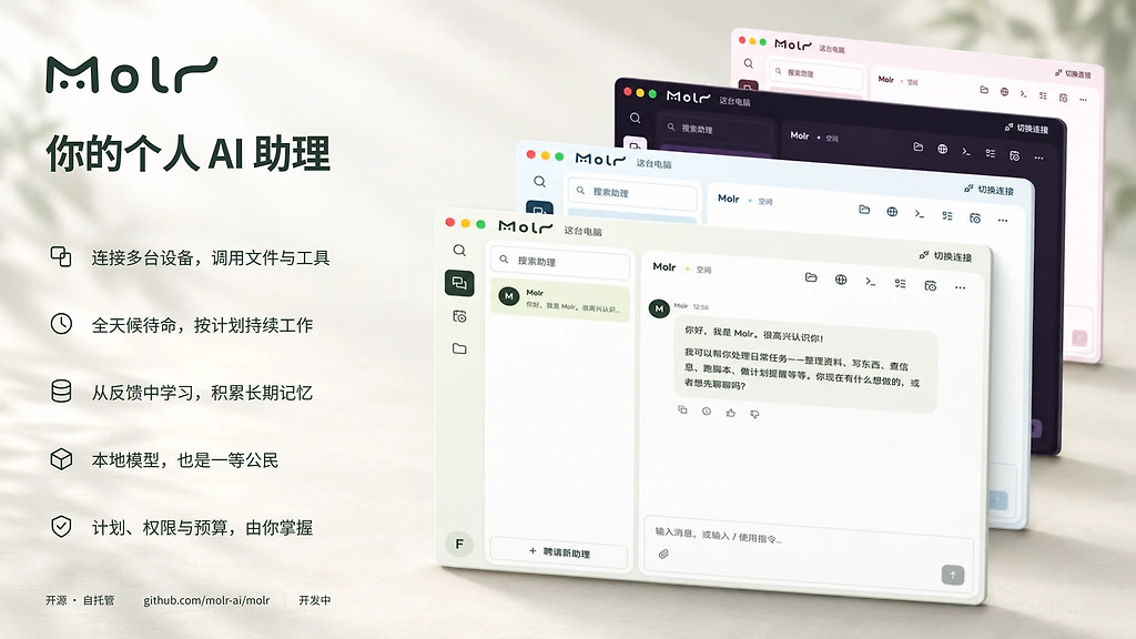 Molr: 一个自托管 Personal Agent - 开发调优 - LINUX DO