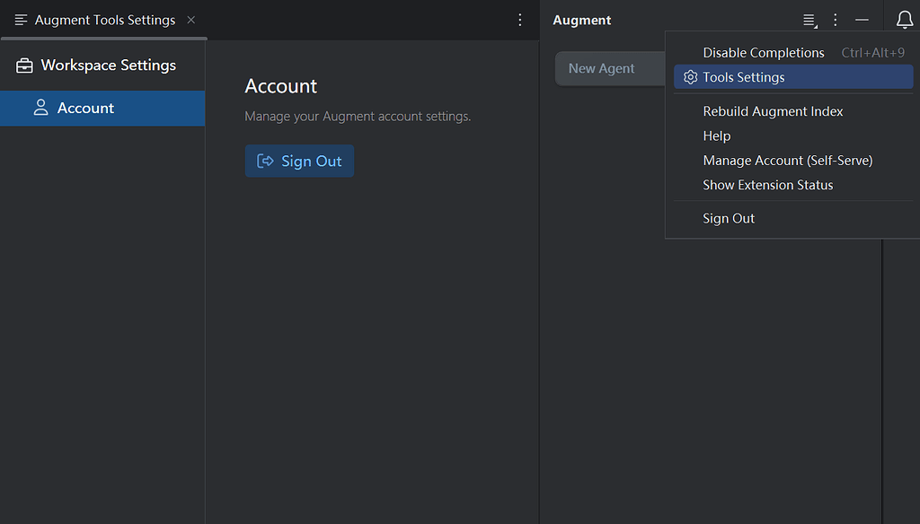 idea里augment设置界面只有退出按钮 - 开发调优 - LINUX DO