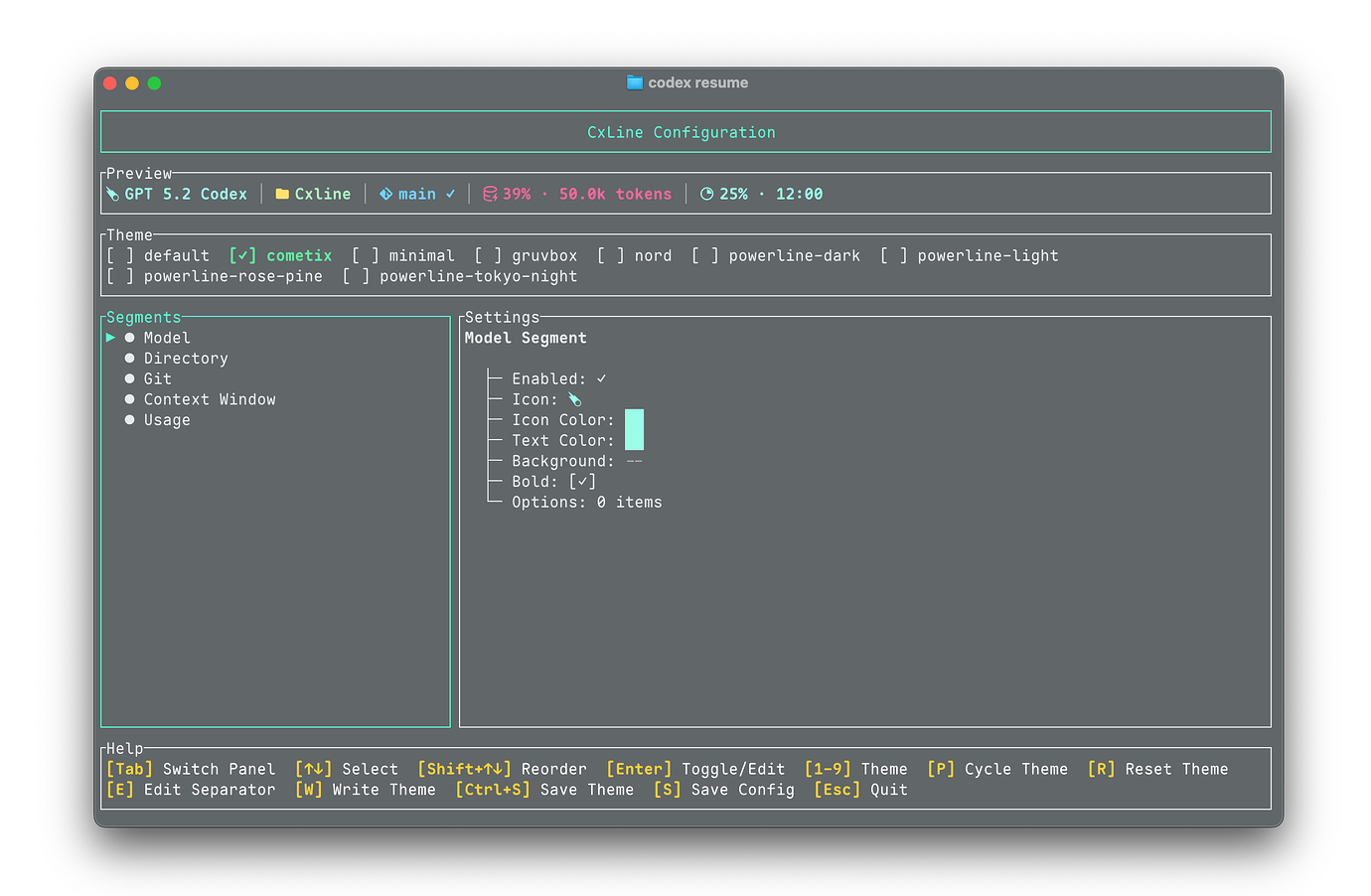 Cometix Codex | 像是CC的Codex - 开发调优 - LINUX DO