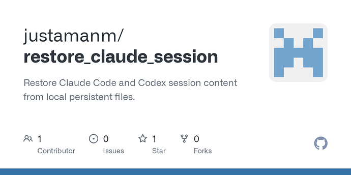 恢复Claude code和codex会话内容的脚本 - 开发调优 - LINUX DO