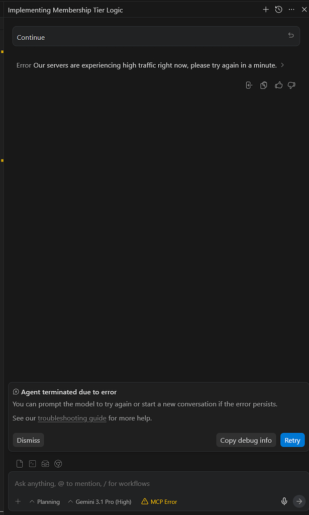 Antigravity 反重力使用经常中断 - 开发调优 - LINUX DO