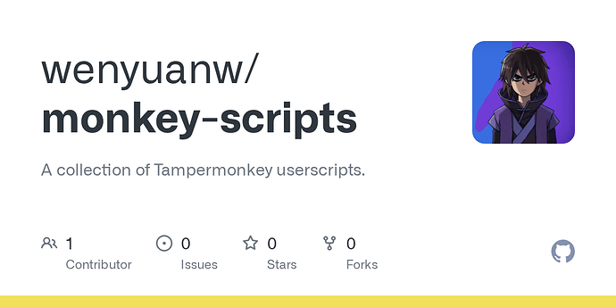 「油猴脚本」在 GitHub 增加一键打开 Trending 页的按钮 - 资源荟萃 - LINUX DO