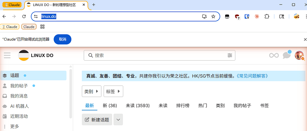 WSL 下Claude Code控制Windows Chrome - 开发调优 - LINUX DO