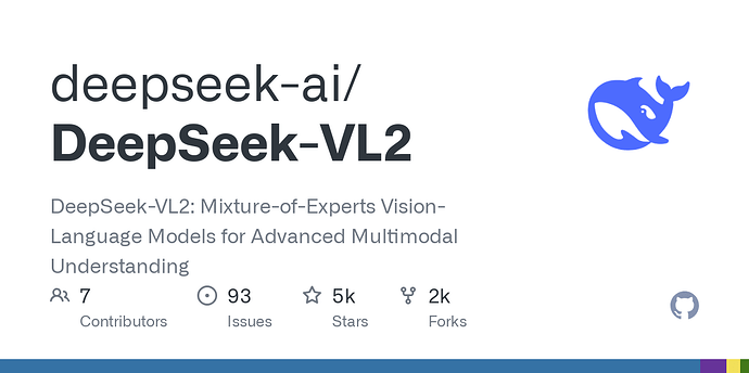 [速报]deepseek VL2 开源 - 前沿快讯 - LINUX DO