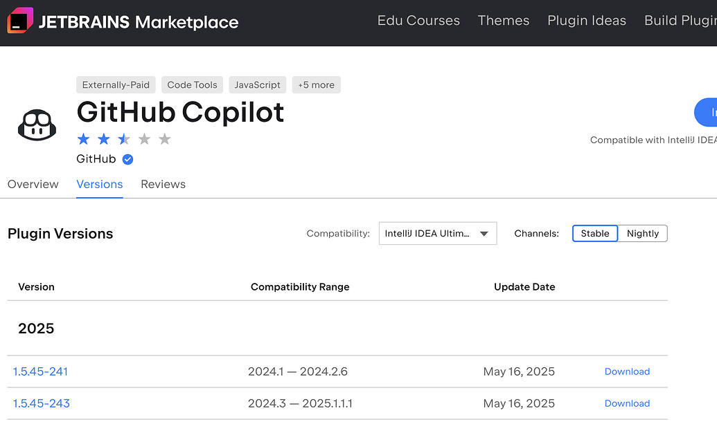 IntelliJ IDEA 2025.1.1使用github copilot插件不能选模型 - 开发调优 - LINUX DO