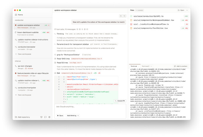 Claude Code 图形化 Worktree 管理工具 Conductor - 搞七捻三 - LINUX DO