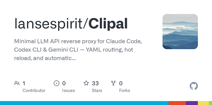 更新了Clipal：LLM API 反向代理，支持一个供应商多个key，方便薅羊毛 - 开发调优 - LINUX DO