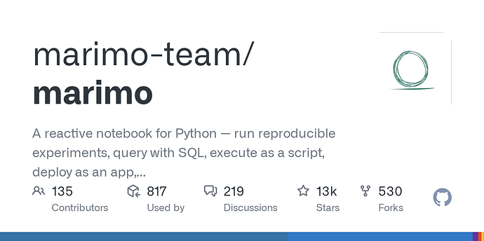 Marimo - 一个更好的 Jupter Notebook - 资源荟萃 - LINUX DO