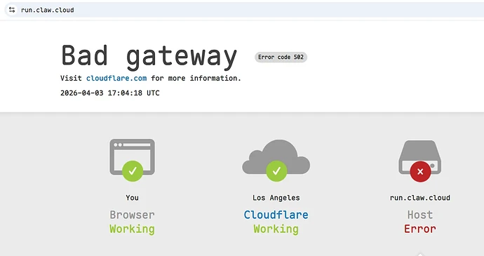 run.claw.cloud 跑路了还是故障??(后续还是下线了) - 搞七捻三 - LINUX DO