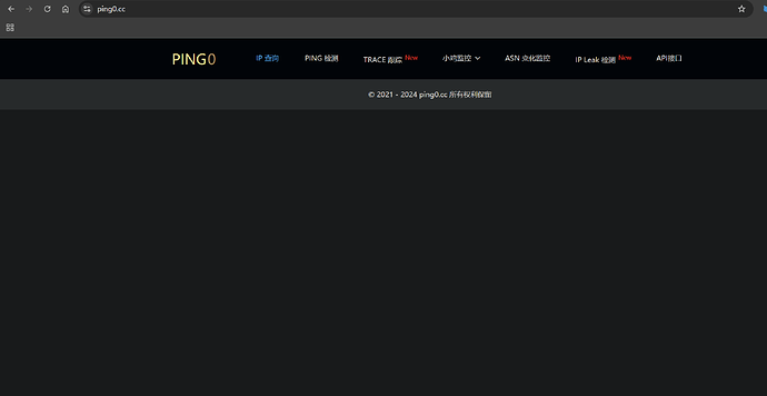 Ping0 求助 为什么我的ping0.cc显示不出来??? - 搞七捻三 - LINUX DO