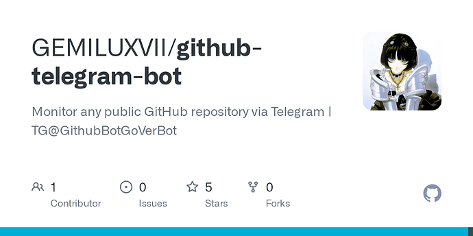 有好用的GitHub项目tg通知服务吗？ - 开发调优 - LINUX DO