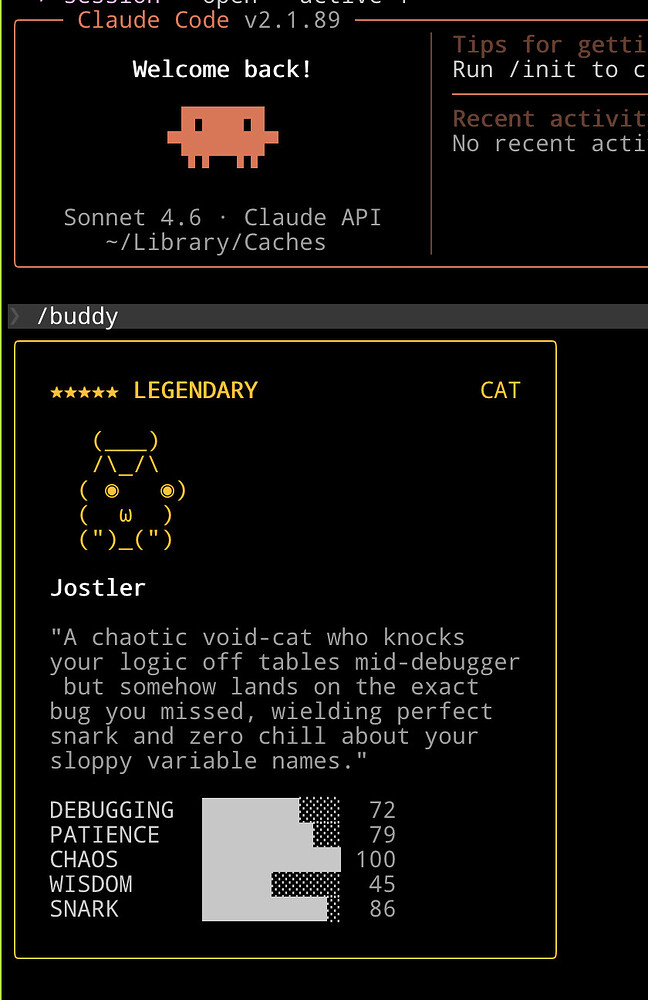 Claude Oauth登录刷 /buddy 宠物的方法找到了 - 开发调优 - LINUX DO