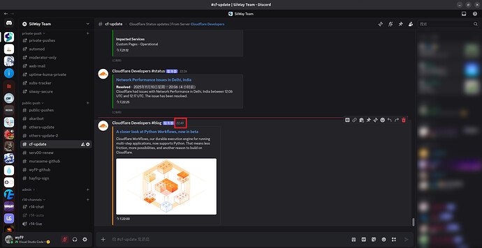 Cloudflare Workflows 现已支持用 Python 编写 - #6，来自 wyf9 - 前沿快讯 - LINUX DO